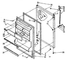 Kenmore 1068758270 refrigerator door parts diagram