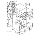 Kenmore 1068658231 cabinet parts diagram