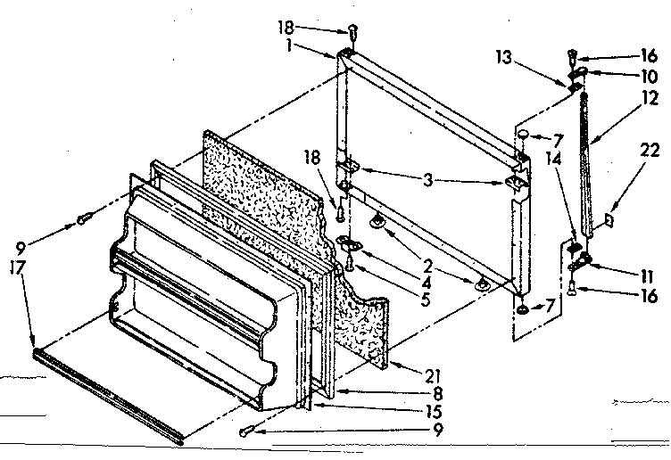 Freezer door parts