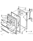 Refrigerator door parts