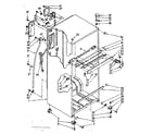 Kenmore 1068658240 cabinet parts diagram