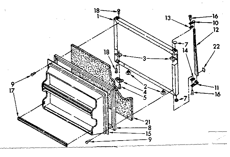 Freezer door parts