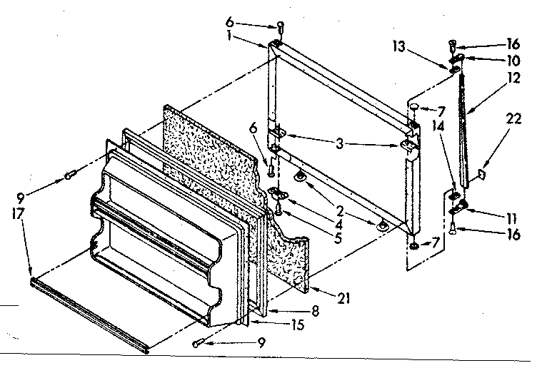 Freezer door parts
