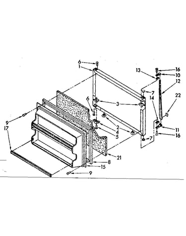 Freezer door parts