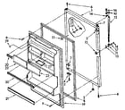 Kenmore 1068648324 refrigerator door parts diagram