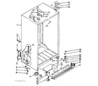 Kenmore 1068536861 cabinet parts diagram