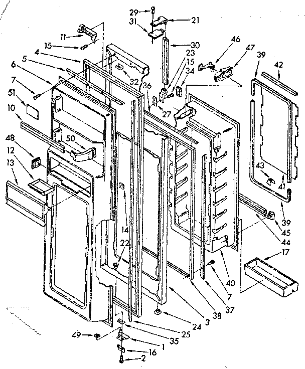 Refrigerator door parts