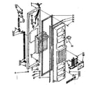 Kenmore 1068536821 freezer door parts diagram