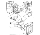 Kenmore 1068536821 dispenser door parts diagram