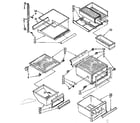 Kenmore 106853861 refrigerator interior parts diagram