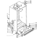 Kenmore 1068536721 cabinet parts diagram