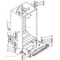 Kenmore 1068536771 cabinet parts diagram
