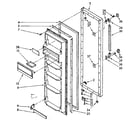 Kenmore 1068536711 refrigerator door parts diagram