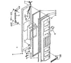 Kenmore 1068536721 freezer door parts diagram