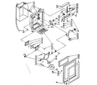 Kenmore 1068536711 dispenser front parts diagram