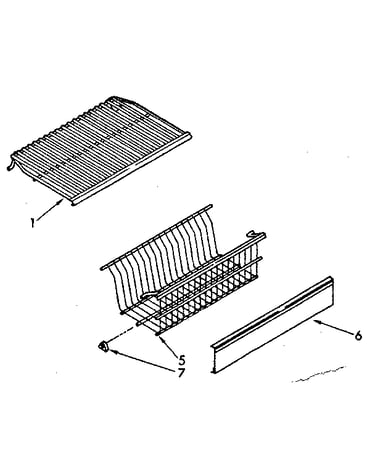 Shelf and basket parts