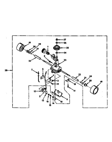 Wheel and axel assembly