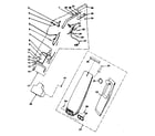 Kenmore 1753480181 handle and bag housing diagram