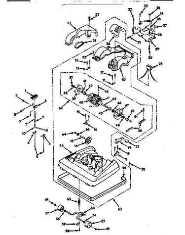 Nozzle and motor assembly