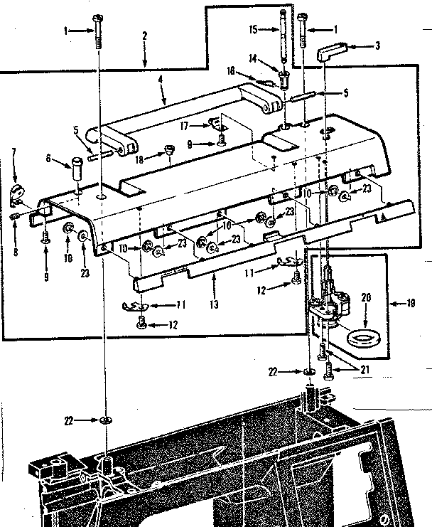 Bobbin winder and top plate assembly
