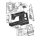 Kenmore 1581765180 tension release lever and face plates diagram
