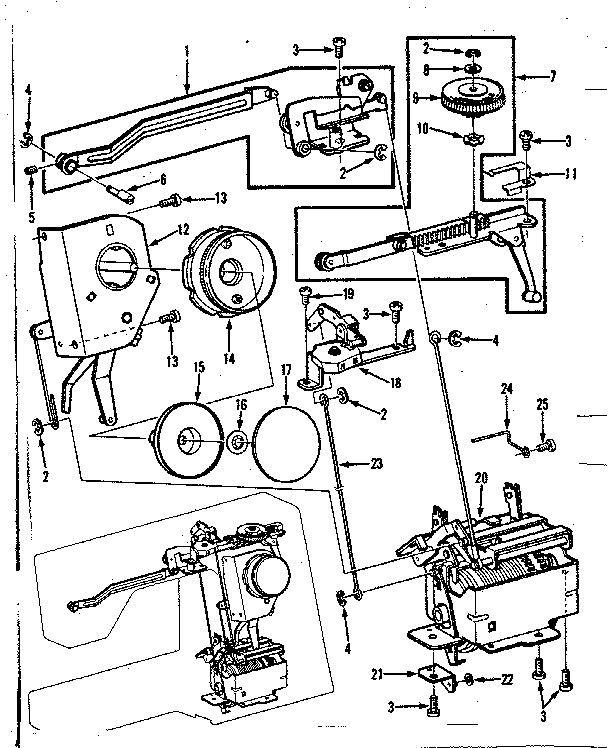 Zigzag guide assembly