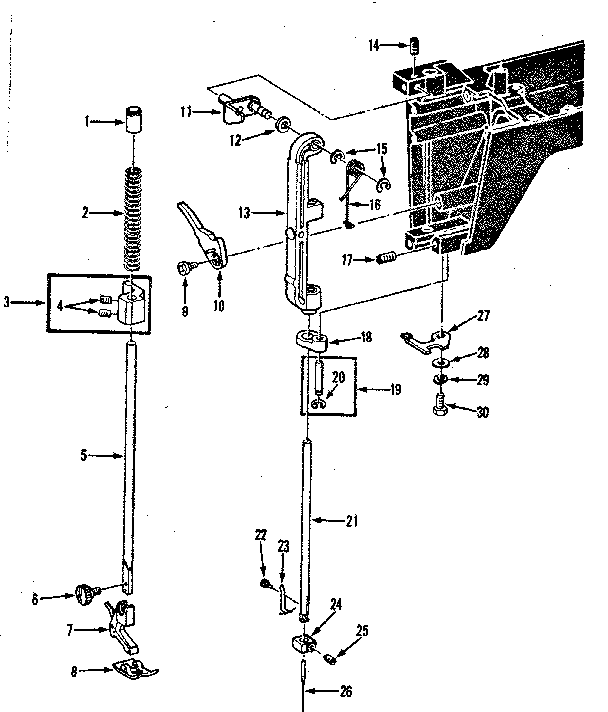 Presser bar assembly