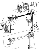 Take up lever assembly