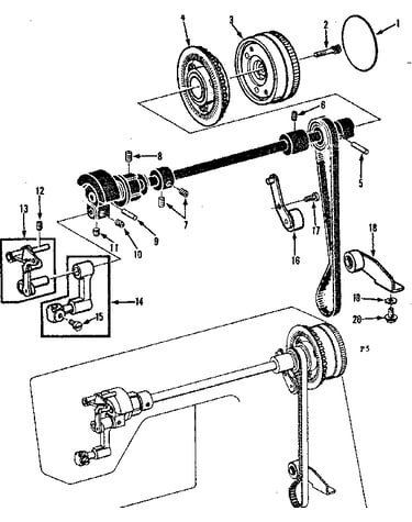 Take up lever assembly