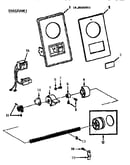 Control panel with stitch length control assembly