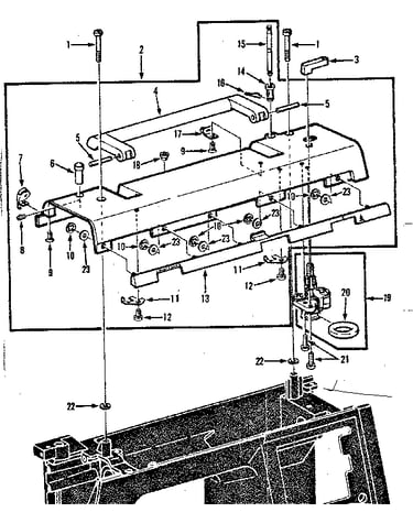Bobbin winder and top plate