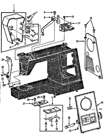 Thread tension and face plate