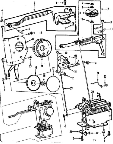 Zigzag guide assembly