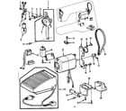 Kenmore 1581787180 motor assembly and foot control diagram