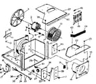 Kenmore 25371435 electrical system and air handling parts diagram