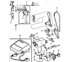 Kenmore 1581784184 motor assembly and foot control diagram