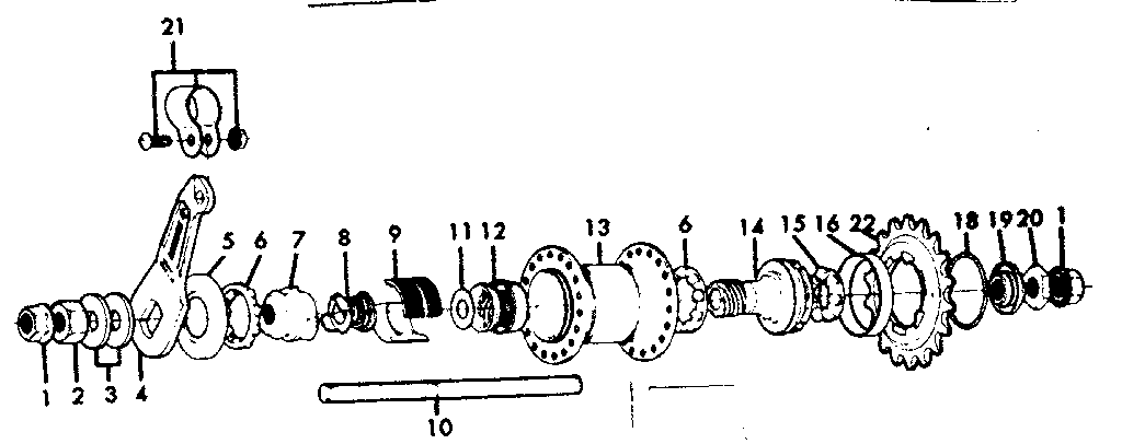 Shimano rear hub