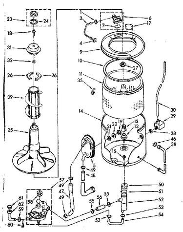 Limited edition tub and basket parts