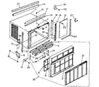 Kenmore 2538710950 cabinet and front panel parts diagram
