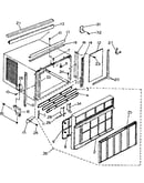 Cabinet and front panel parts