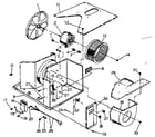 Kenmore 2538710950 electrical system and air handling parts diagram
