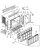 Cabinet and front panel parts
