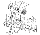 Kenmore 2537797133 electrical system and air handling parts diagram