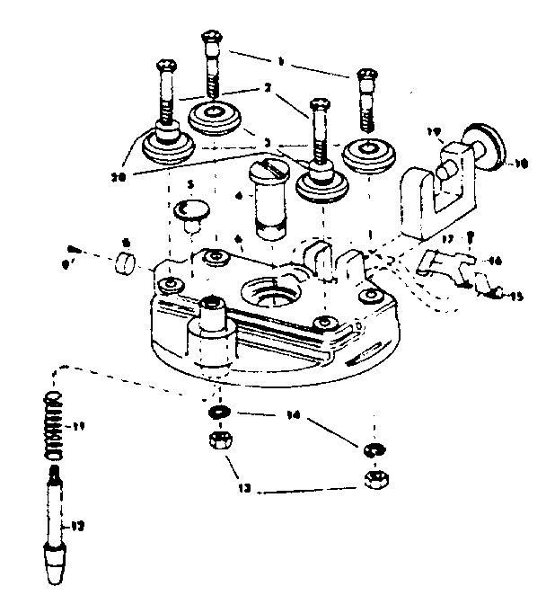 Rollerhead assembly