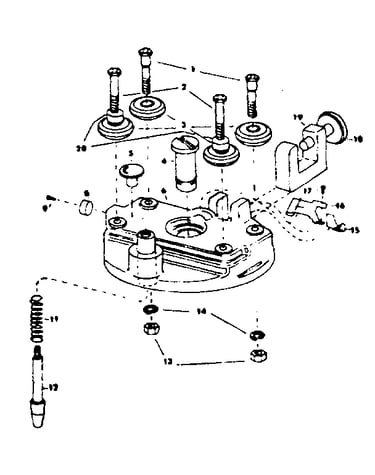 Rollerhead assembly