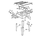 Craftsman 90023181 table and frame diagram