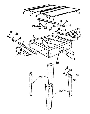 Table and frame