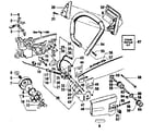 Craftsman 358356080 handle/chain and guide bar  assembly diagram