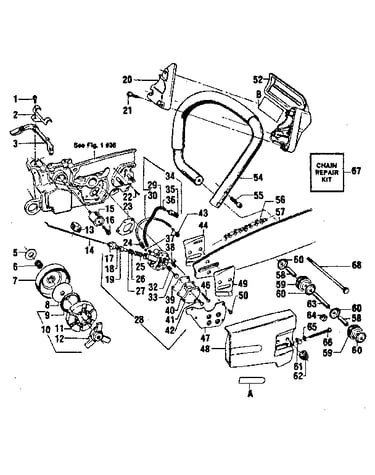 Handle/chain and guide bar  assembly