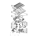 Kenmore 1068648410 compartment separator and control parts diagram